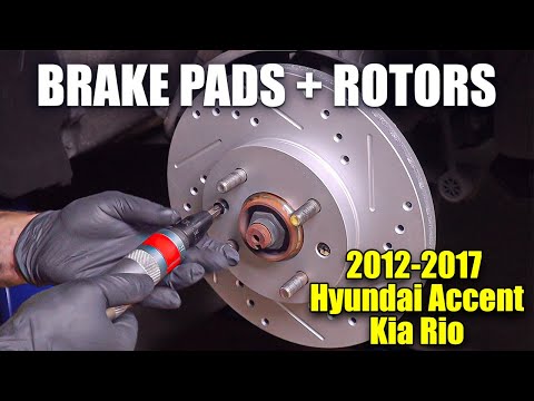 Easily Replace Brake Pads and Rotors 2012-2017 Hyundai Accent + Kia Rio