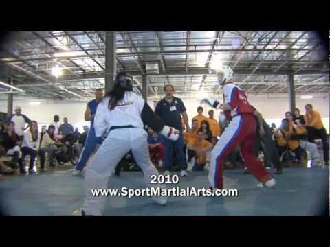 Melanie Ortiz v Meike Hink - Women's sparring run offs - 2010 Ocean States