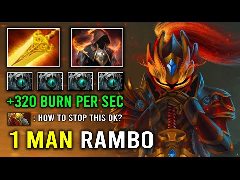 WTF 7.33 Flames Cloak Radiance +320 Burn Per Second Level 4 Elder Dragon Knight 10K Dota 2