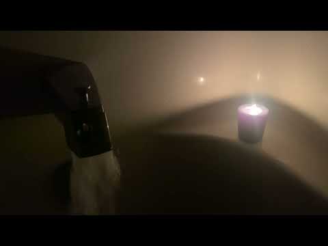 3 Hour Bathtub Filling - Candle Lit White Noise - Sounds for Sleep, Relaxation, and Studying
