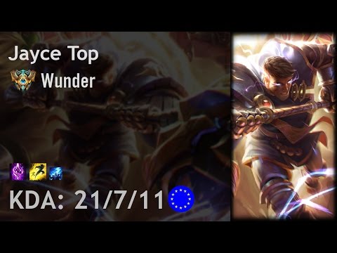 Jayce Top vs Maokai - Wunder - EUW Challenger Patch 7.2