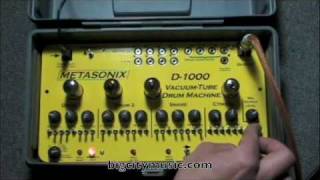 Video thumbnail for Metasonix D-1000 Vacuum Tube Drum Machine by bigcitymusic