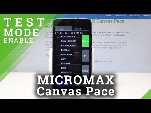 How to Enter Factory Mode in MICROMAX Canvas Pace - Hidden Test Menu