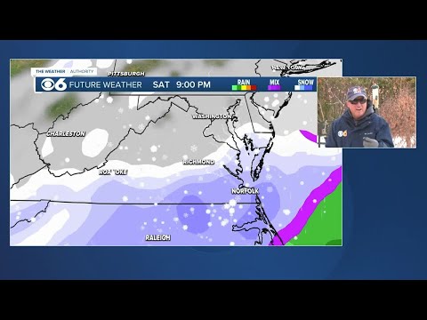 Virginia Winter Storm Watch: Weekend snow and winds up to 35 MPH