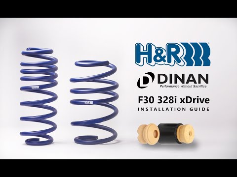 H&R Sports and Dinan Supplemental Ride Quality Kit Installation | F30 328i | 4K