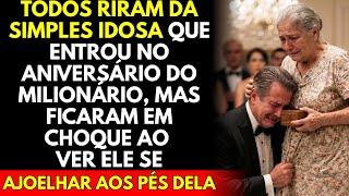 Todos Riram Da Simples Idosa Que Entrou No Aniversário Do Milionário, Mas Não Imaginavam Quem Era