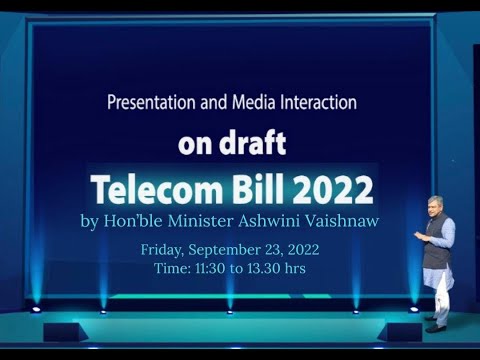 Media interaction on draft Telecom Bill 2022 by Union Minister Ashwini Vaishnaw

