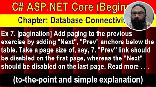 Download the video "Exercises and Practice Questions on ASP.NET Core Ch3 Ex 7 (2 min Preview) | ASP.NET Core Tutorial"