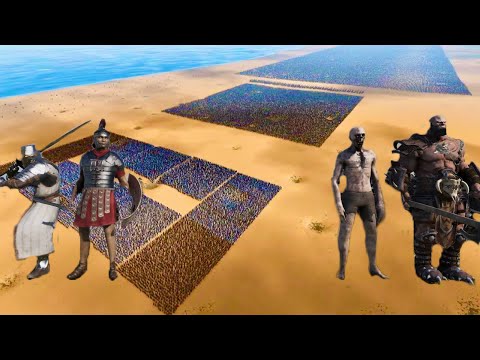 Heavy Knights & Roman Generals vs Mongols Orcs & Zombies ew UEBS 2 Update