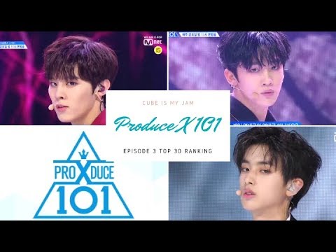 PRODUCE X 101 EP. 3 OFFICIAL RANKING (TOP 30) Video