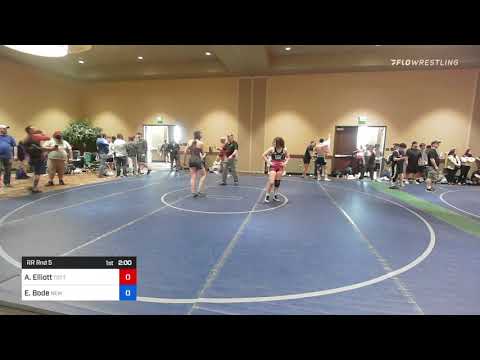 127 Lbs Rr Rnd 5 - Alessandra Elliott, Tottenville High School Wrestling Vs Ellanora Bode, New Yor