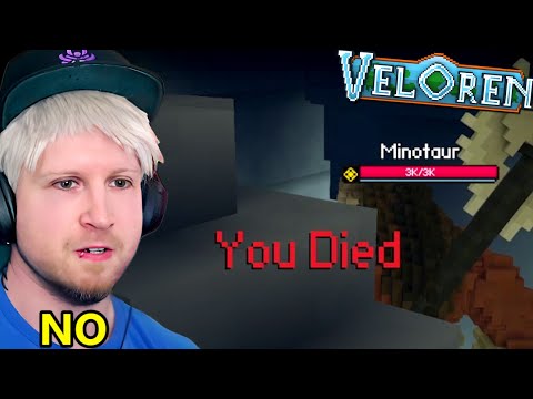 CAN I SOLO THE MINOTAUR? | Scyushi Plays Veloren: Cube World (Free to Play Voxel MMORPG) - Part 11