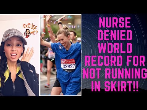 Nurse Jessica Anderson Was Denied A World Record For Not Running Marathon in a Skirt!! What?!