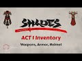 Act 1 All Inventory| Weapons, Armor, Helm | Shades CBT