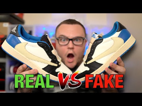 GREAT FAKES! Jordan 1 Low Travis Scott Fragment REAL VS FAKE