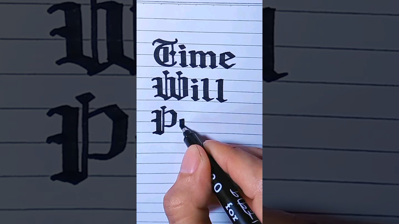 A Beautiful Short #quote with #gothic  #calligraphy #handwriting