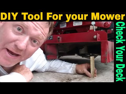 DIY tool - Height gauge for mower deck adjustment