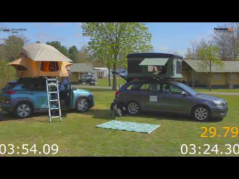 Femkes Roof Top Tent | Comparison on how fast to set up a hardshell and softshell tent