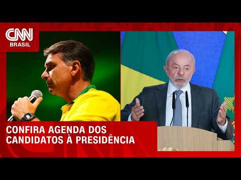 Eleições 2026: Flávio grava campanha e Lula participa de atos no Nordeste nesta terça| CNN NOVO DIA
