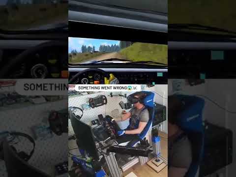 Dirt Rally Crash😱 with Motion Simulator☠️ #dirtrally2 #simracing #crash #fail #fails #crashtest