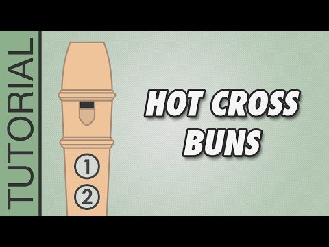 Hot Cross Buns - Recorder Tutorial 🎵 EASY Song