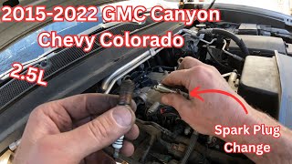 2015-2022 GMC Canyon Chevy Colorado Spark Plug Replacement 2.5 Liter 4 cylinder