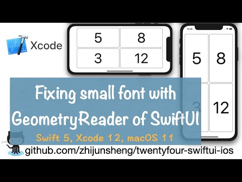 iOS SwiftUI 030: Customizing font size with GeometryReader of SwiftUI