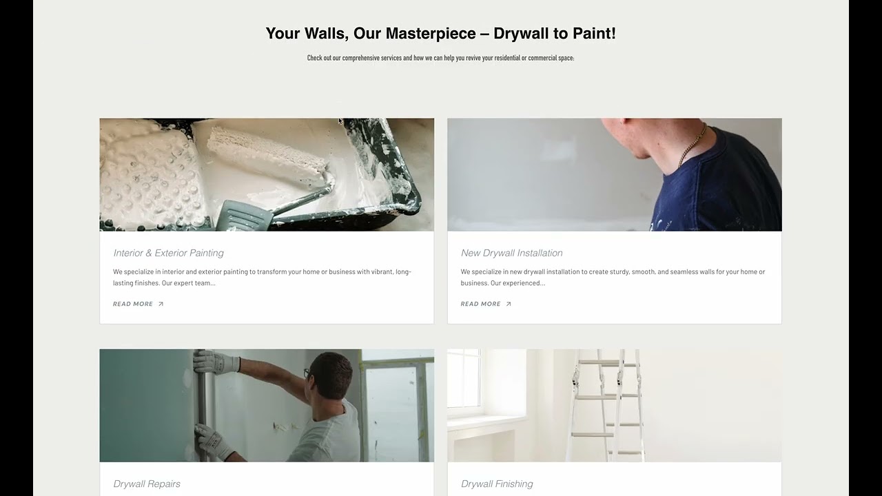 Elite Painting & Drywall Site Scroll
