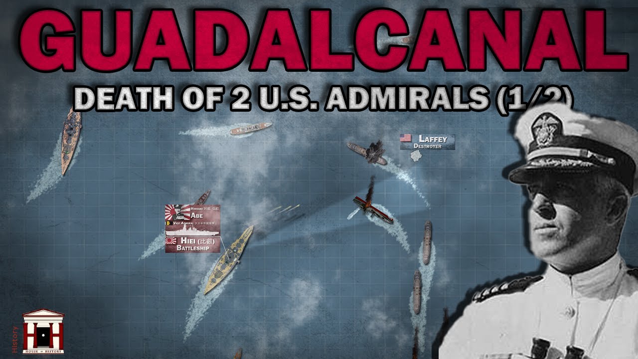Death of 2 U.S. Admirals - The First Naval Battle of Guadalcanal, 1942 - Animated