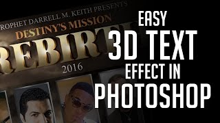 Easy 3D Text Effect: Photoshop Tutorial
