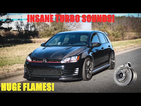 *PURE SOUND* Big Turbo MK7 GTI! +Custom Exhaust! *ASMR*