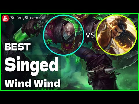 🛑 Wind Wind Singed vs Akshan (2000 LP Singed OTP) - Wind Wind (小风风c) Singed Guide