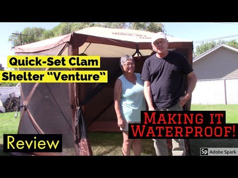 Quick-Set Clam Shelter \\\"Venture\\\", Making It Waterproof!