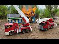 MOBIL TRUK PEMADAM KEBAKARAN DAMKAR MINIATUR TRUCK RC MOBIL MOBILAN REMOT TRONTON FUSO DUMTRUK