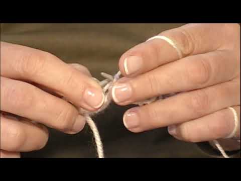 Strick-Box - 5. Stricken der ersten Reihe, linke Masche