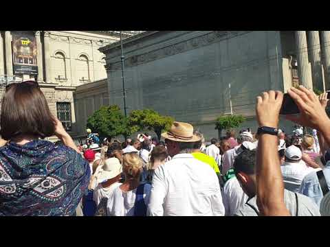 Pope Francis entry drive-by in 52nd International Eucharistic Congress (IEC 2021) Closing Mass