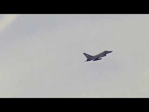 Southport Airshow 2015 - RAF Typhoon Display Team "Heeeeres Jonny!"