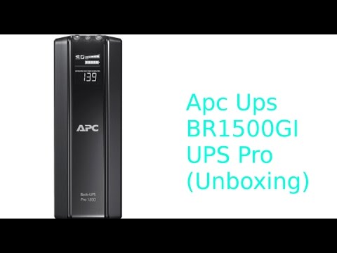 UPS APC Back-UPS Pro 1500VA (BR1500GI) video