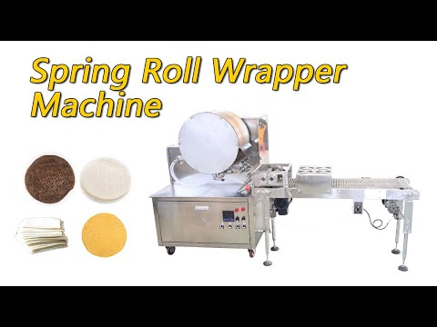 Automatic Lumpia Crepe Injera Spring Roll Sheet Making Machine | Spring Roll Wrapper Machine