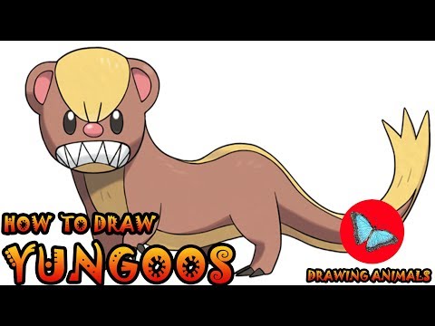How To Draw Yungoos Pokemon | Drawing Animals