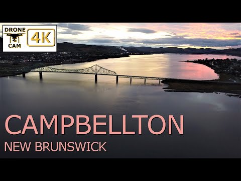 Câmera do drone: Campbellton, New Brunswick