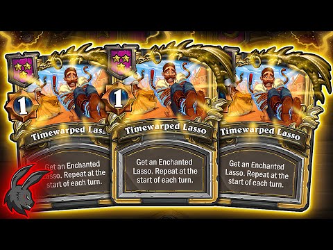 3x FREE Lassos EVERY Turn?! (Incredible Luck) | Hearthstone Battlegrounds