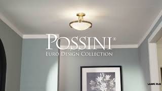 Watch A  Video About the Possini Euro Deco Warm Brass Ceiling Light