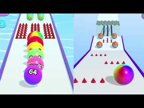 Ball Run 2048 vs Ball Merge 2048 Android Gameplay