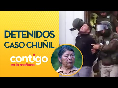 ACUSADOS DEL CRIMEN: Así fue detención de 3 hijos y ex yerno de Julia Chuñil - Contigo en la Mañana