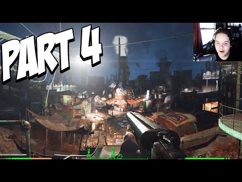 Fallout 4 Walkthrough Gameplay Part 4 (W/Facecam!)- DIAMOND CITY! (Let's Play, Playthrough)