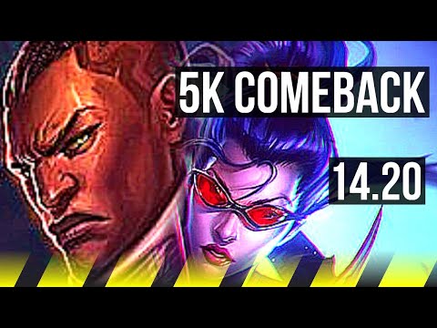 LUCIAN & Milio vs VAYNE & Nami (ADC) | 5k comeback, Legendary | EUW Master | 14.20