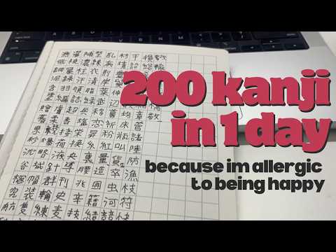 I Tried to Memorise 200 Kanji in One Day