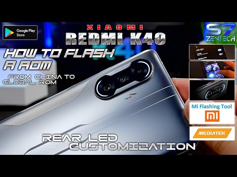 How to flash newest ROM on Xiaomi Redmi K40 Gaming Edit (Eng Step by Step) | Rear LED, OTA Working