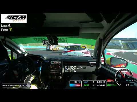 Tim Gábor - Clio Cup Europe 2023 Hungaroring CRAZY Race2 - P11 to P7
